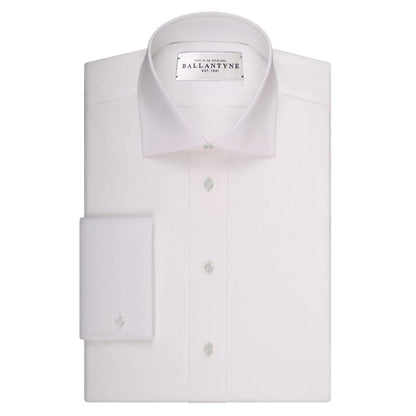 Ballantyne White Cotton Dress Shirt