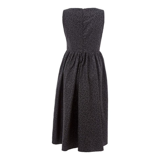Lardini Elegant Black Polyethylene Dress Lardini Dark Slate Gray
