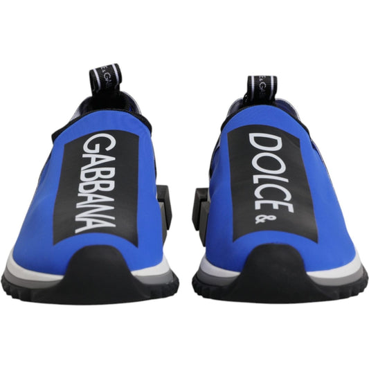 Dolce & Gabbana Blue Logo Low Top Sorrento Sneakers Shoes