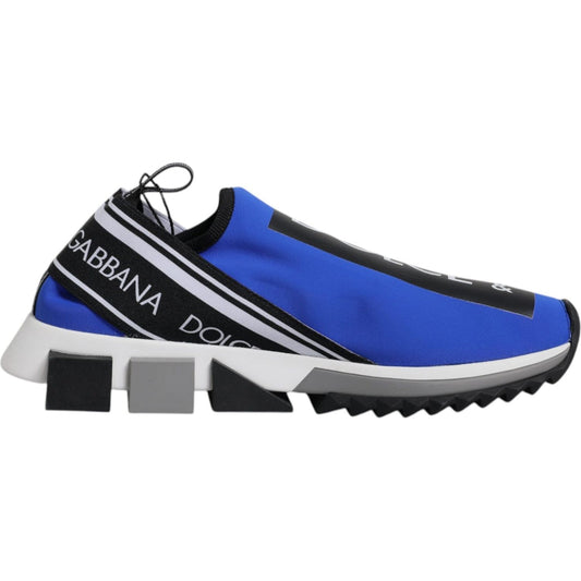 Dolce & Gabbana Blue Logo Low Top Sorrento Sneakers Shoes