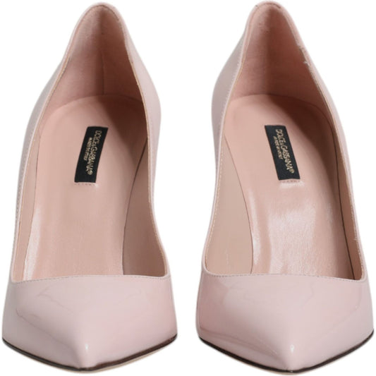 Dolce & Gabbana Pink Patent Leather Stiletto Heel Pumps Shoes