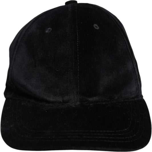 Dolce & Gabbana Black Cotton 6 Panels Baseball Cap