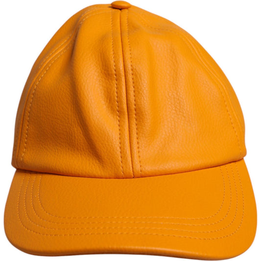 Dolce & Gabbana Orange Cotton 6 Panels Baseball Cap