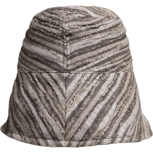 Dolce & Gabbana Multicolor Stripes Cotton Bucket Cap