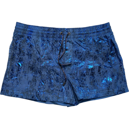 Dolce & Gabbana Blue Nylon Beachwear Swim Shorts 2Pc Swimwear