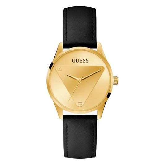 Guess Black Leather Watch