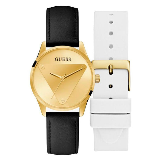 Guess Black Leather Watch