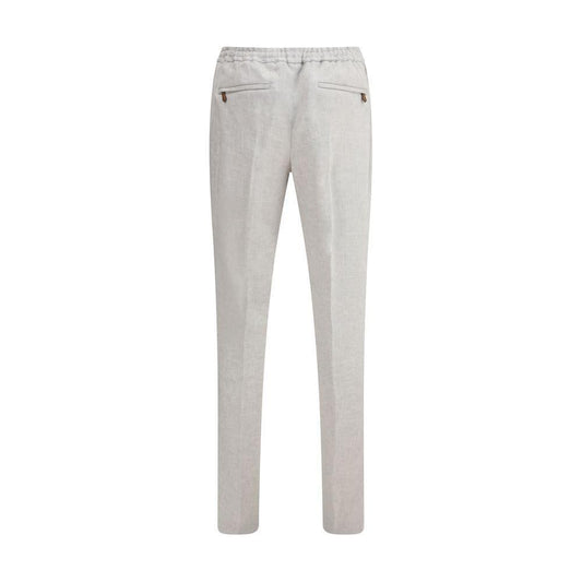 PT Torino-PT Torino Linen Pants-1728,72470364320,Clothing,Gray,IT46 | S,IT50 | L,Jeans & Pants - Men - Clothing,Men,Men - Clothing,New with tags,PT Torino-PT-COTSCNZA0CL1BB580200-IT46 | S
