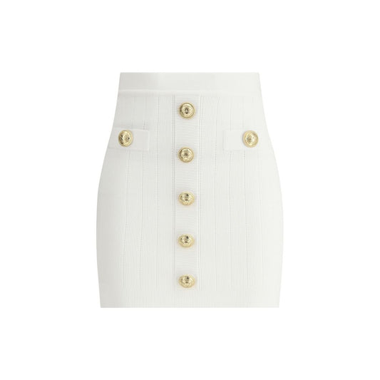 Balmain Mini Skirt Balmain Beige