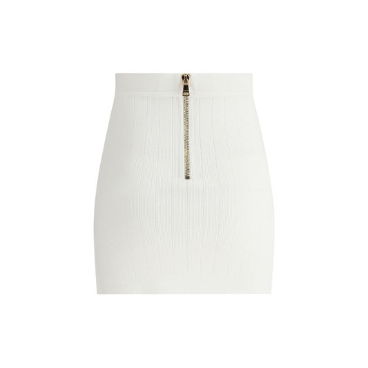 Balmain Mini Skirt Balmain Beige