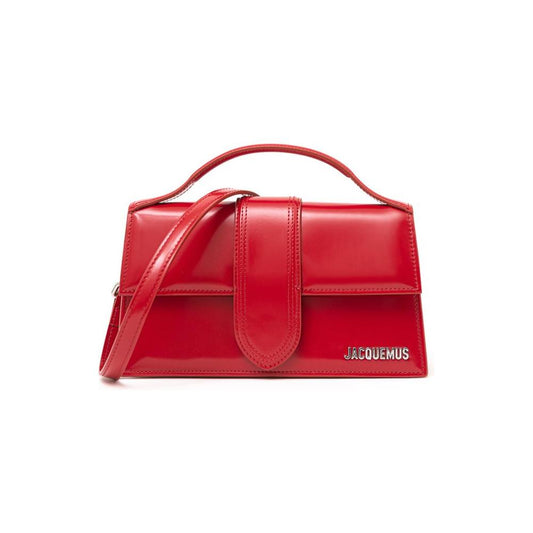 Jacquemus Red Leather Shoulder Bag Jacquemus Firebrick