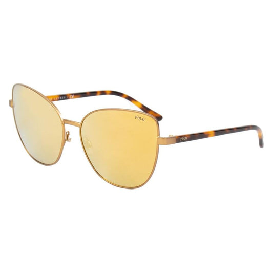 Polo Ralph Lauren Brown Metal Sunglasses Polo Ralph Lauren Light Goldenrod
