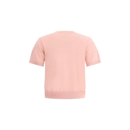 Maison Kitsuné Baby Fox short-sleeved Cardigan Maison Kitsuné Pink