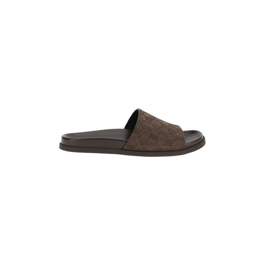 Gucci Slider Sandals Gucci Dark Slate Gray