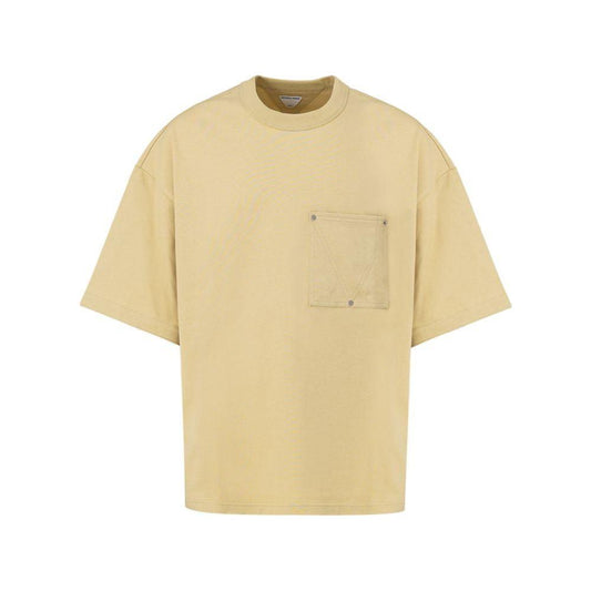 Bottega Veneta Beige Cotton T-Shirt Bottega Veneta Tan