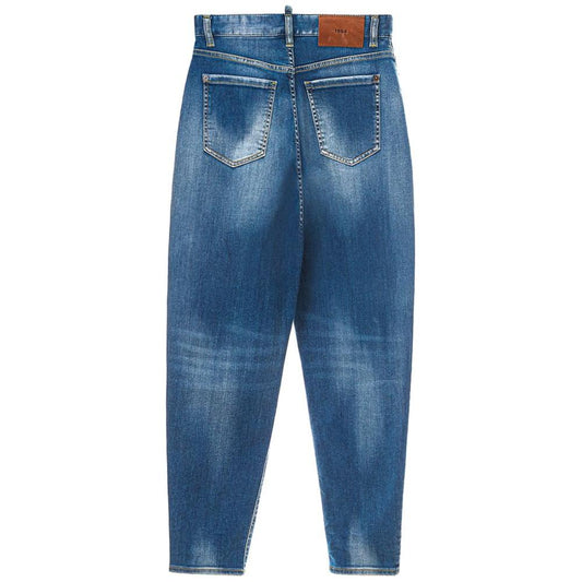 Dsquared² Blue Cotton Jeans & Pant Dsquared² Dark Slate Blue