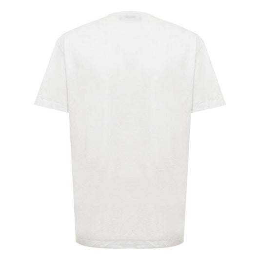 Dsquared² Chic White Cotton Staple Tee Dsquared² Lavender