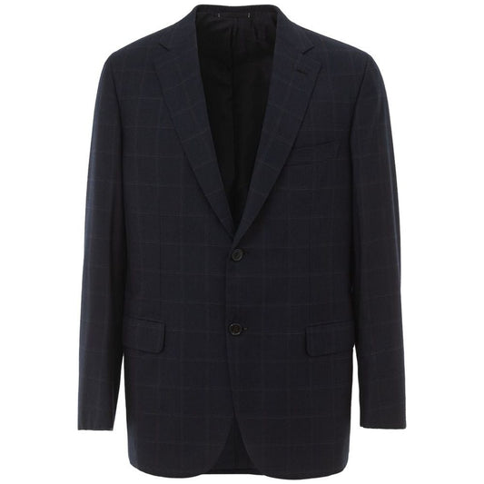 Brioni Blue Wool Blazer Brioni Black