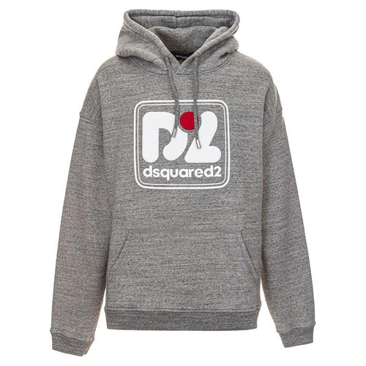 Dsquared² Gray Cotton Sweater Dsquared² Slate Gray