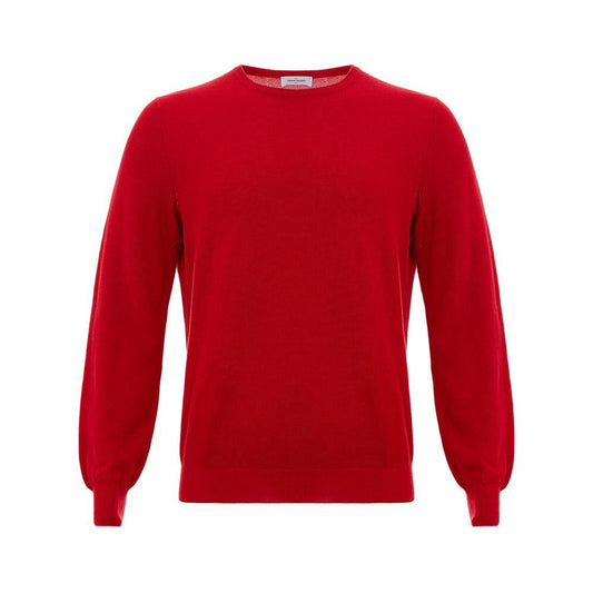 Gran Sasso Red Cotton Sweater Gran Sasso Dark Red