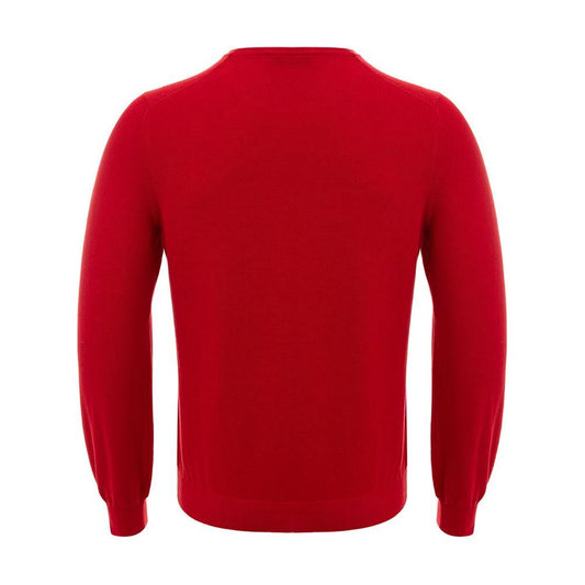 Gran Sasso Red Cotton Sweater Gran Sasso Dark Red