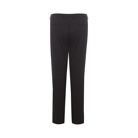 Lardini Italian Elegance Cotton Black Trousers Lardini Dark Slate Gray