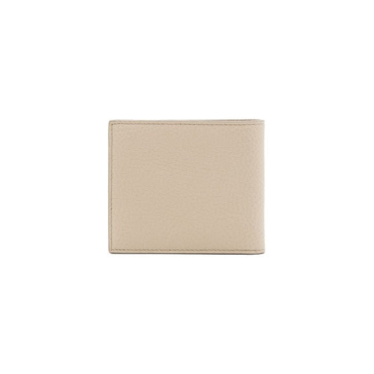 Dolce & Gabbana Beige Leather Wallet Dolce & Gabbana Gray