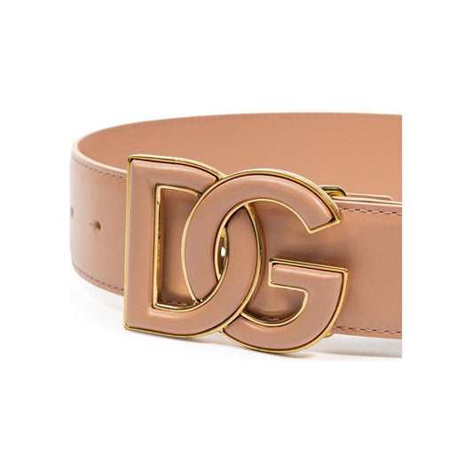 Dolce & Gabbana Pink Leather Belt