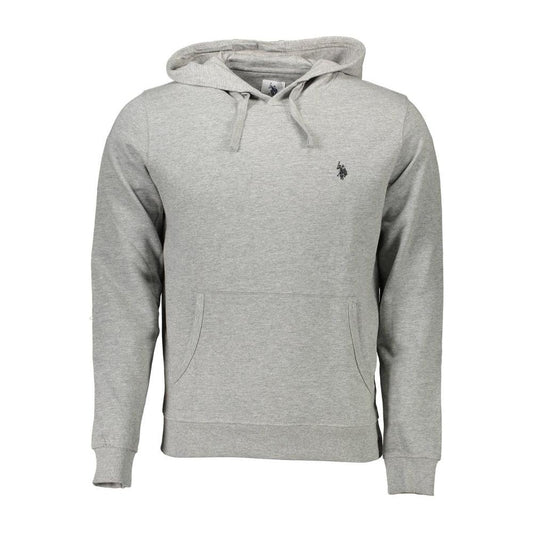U.S. POLO ASSN. Gray Cotton Men Sweater U.S. POLO ASSN. Dark Gray