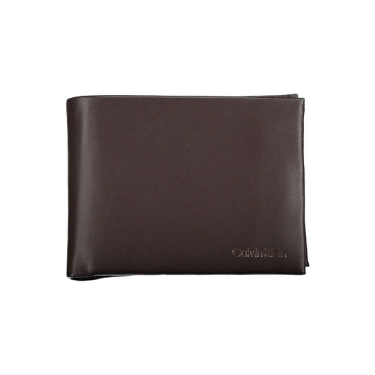 Calvin Klein Elegant Leather Dual-Compartment Wallet Calvin Klein Dark Slate Gray
