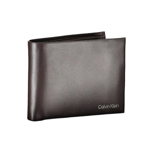 Calvin Klein Elegant Leather Dual-Compartment Wallet Calvin Klein Dim Gray