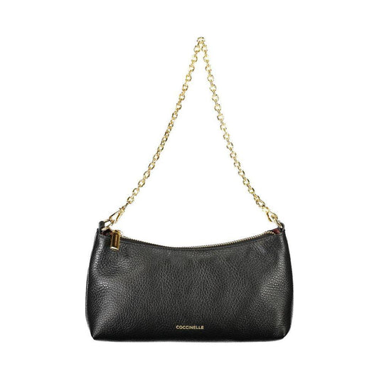 Coccinelle Black Leather Handbag Coccinelle Dark Slate Gray