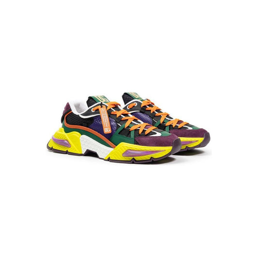 Dolce & Gabbana Multicolor Fabric And Leather Sneaker