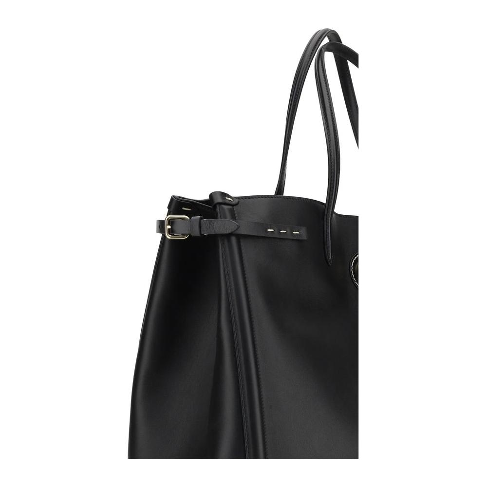 Front view with bag zipped and handles upright.
