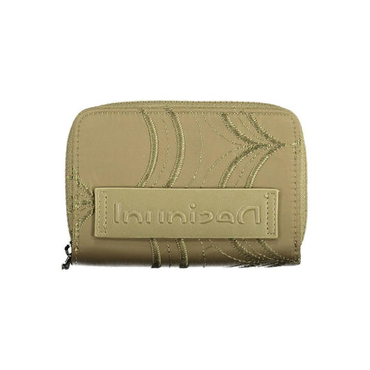 Desigual Green Polyester Women Wallet Desigual Dark Khaki