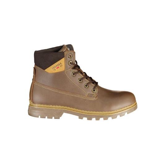 Carrera Chic Lace-Up Boots with Contrasting Details Carrera Dim Gray