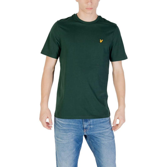 Lyle & Scott Green Cotton T-Shirt Lyle & Scott Gray
