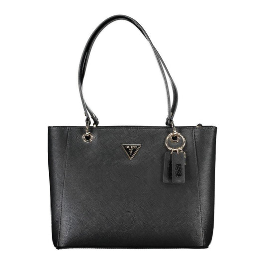 Guess Jeans Black Polyethylene Handbag Guess Jeans Dark Slate Gray