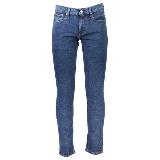 Calvin Klein Blue Cotton Jeans & Pant Calvin Klein Dark Slate Blue