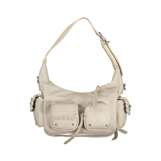 Desigual White Polyethylene Handbag Desigual Gray