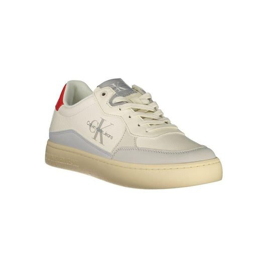 Calvin Klein White Polyester Sneaker Calvin Klein Gray