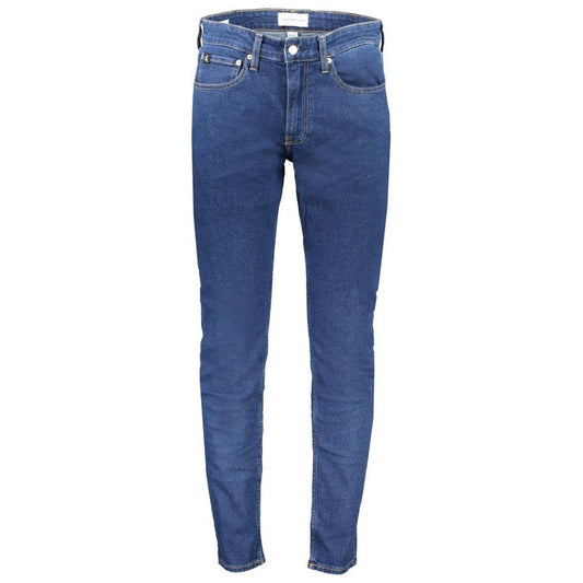 Calvin Klein Blue Cotton Jeans & Pant Calvin Klein Dark Slate Blue