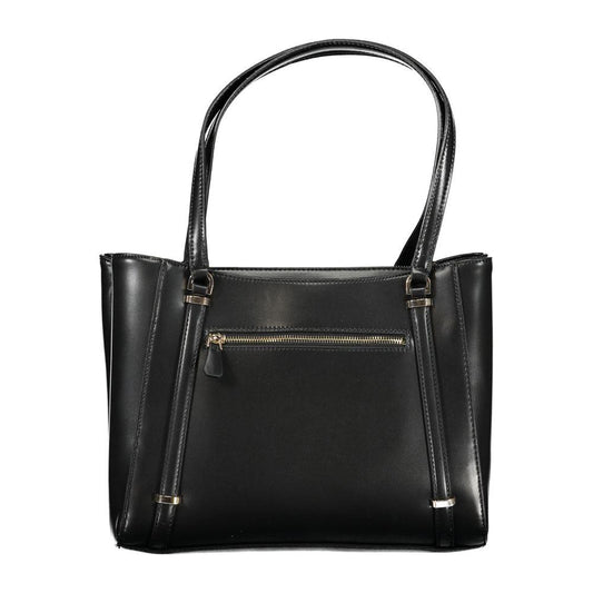 Guess Jeans Black Polyethylene Handbag Guess Jeans Dark Slate Gray