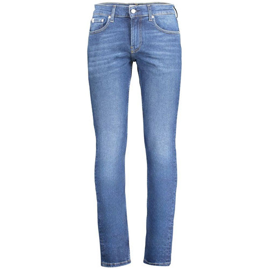 Calvin Klein Blue Cotton Jeans & Pant Calvin Klein Slate Gray