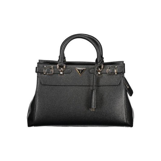 Guess Jeans Black Polyethylene Women Handbag Guess Jeans Dark Slate Gray