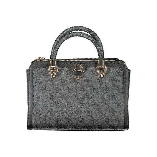Guess Jeans Black Polyethylene Women Handbag Guess Jeans Dim Gray
