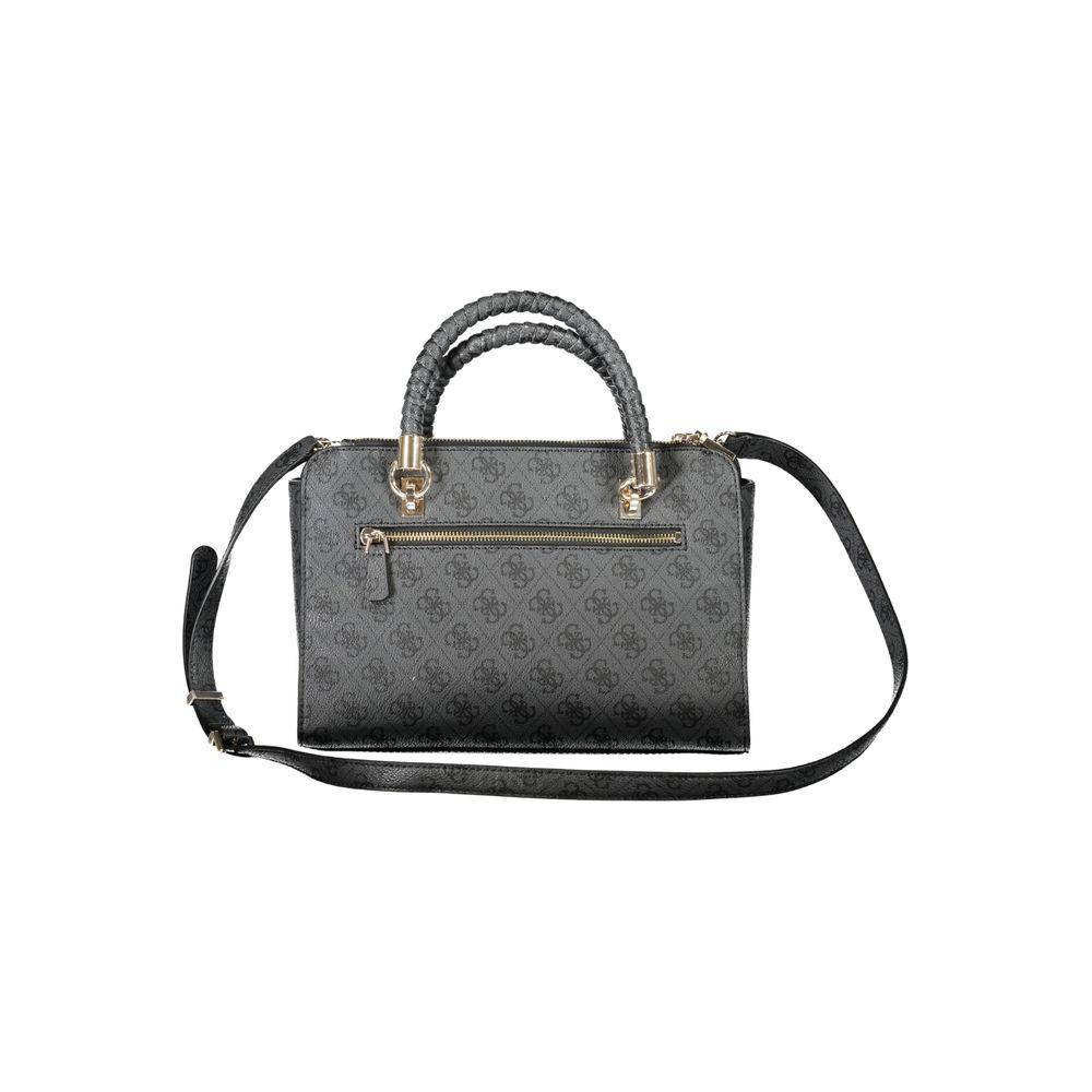 Front view with bag zipped and handles upright.