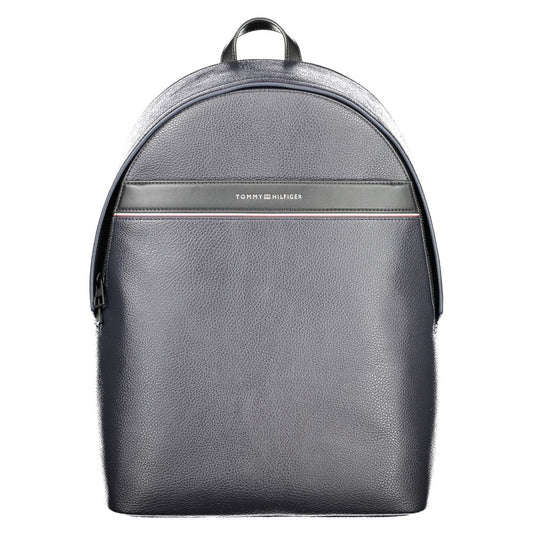 Tommy Hilfiger Blue Polyurethane Men's Backpack