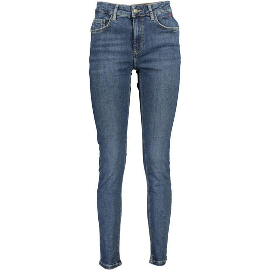 Desigual Blue Cotton Jeans & Pant Desigual Dark Slate Gray