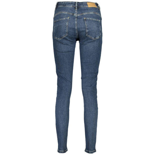 Desigual Blue Cotton Jeans & Pant Desigual Dark Slate Gray
